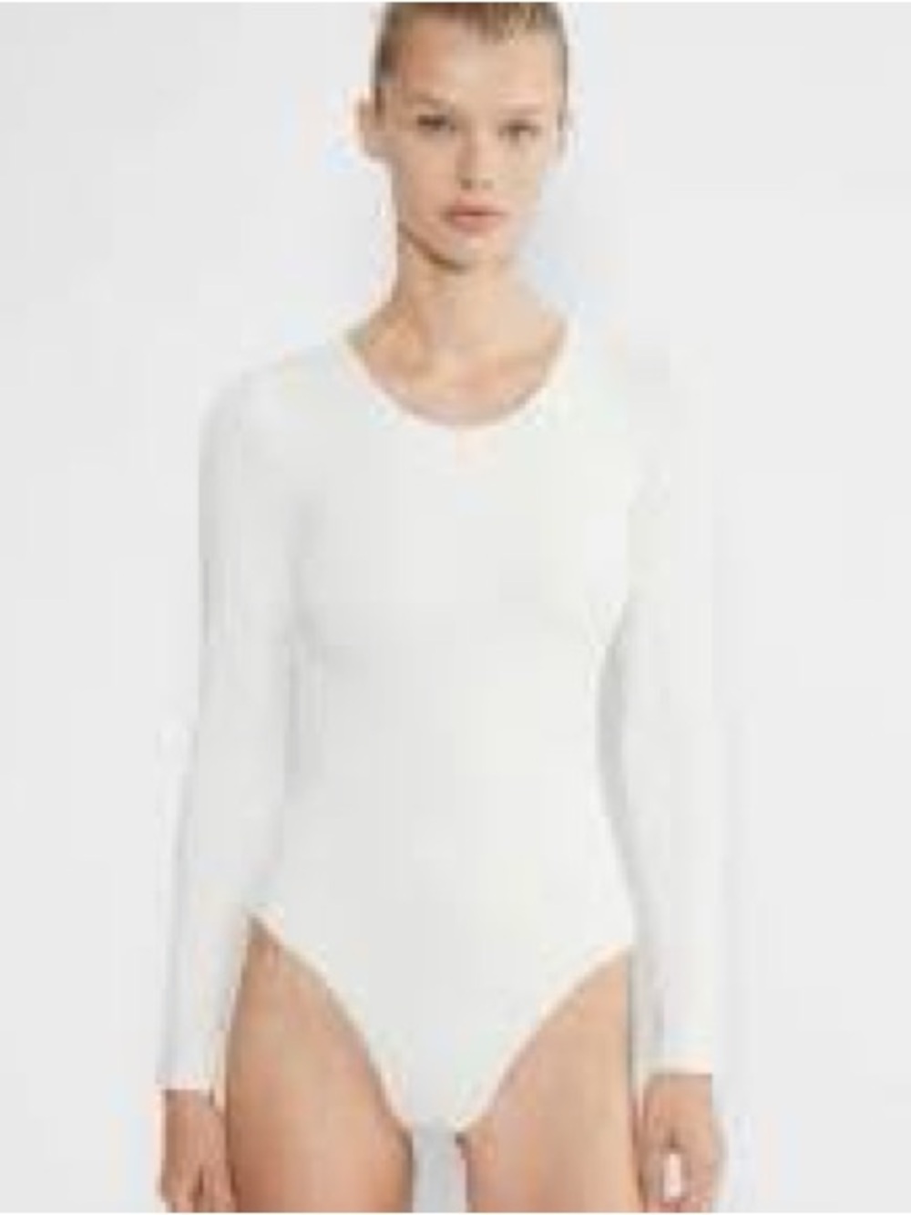 Babaton Aritzia Contour Double Layer Long Sleeve Scoop Bodysuit Sz M